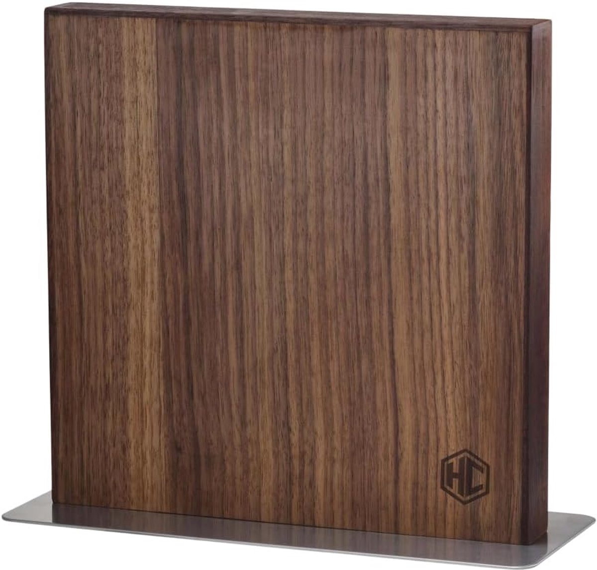 Thijox - Magnetische Walnoot Messenblok Houder met Sterke Magneten voor Keuken en Huishoudelijk Gebruik, Veelzijdige Opslag, Modern Design, Ideaal voo