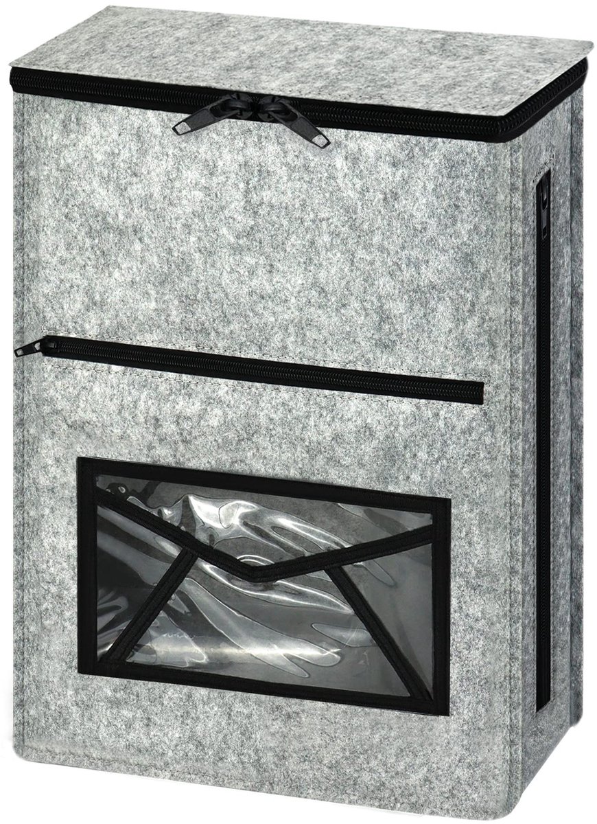 Inovra- Brievenbus Vangnet - Eenvoudige Installatie - Brievenbus Accessoire - Voor UPVC/Glas/Hout/Metaal - Afmetingen 40x48x6 cm - Opening 35x10 cm - Postvak