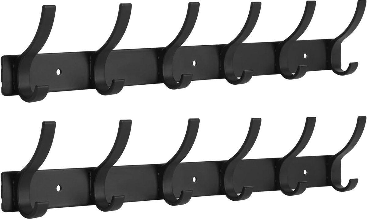 Thijox - 2 Stuks Kapstok Wandmontage - Muurhaken voor Hoeden, Handdoeken en Kleding - Sterke Wandhaken voor Badkamer, Keuken en Entree - Ideaal voor T