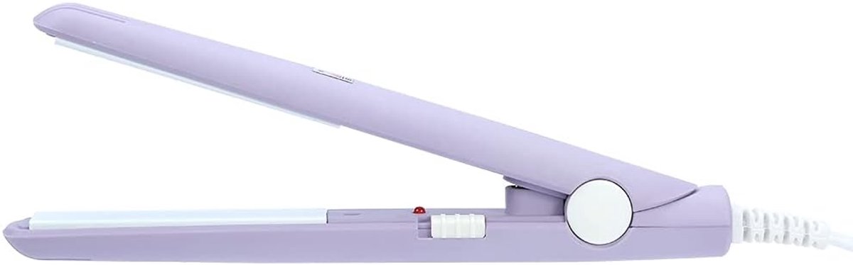 Thijox - Mini Stijltang 2 in 1 - Keramische Toermalijn Plaat - Verstelbare Temperatuur - 25W - Voor Alle Haartypes - 4 Kleuren (Paars, Groen, Blauw, R