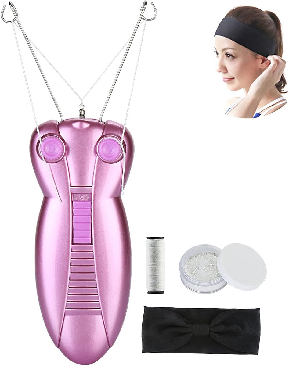 Thijox - Gezichtsepilator Vrouwen - WAYCOM Tanden Make-up Remover - Gezicht Ontharing Scheerapparaat - Massager voor Zachte Huid - Traditionele Schoon