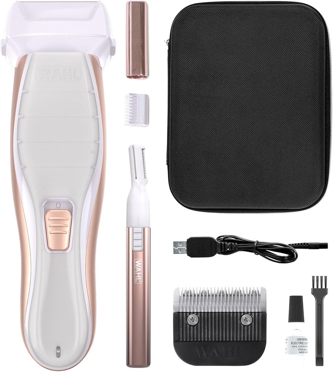 Thijox - Dames Clipper en Scheerapparaat 2-in-1 voor Lichaamsverzorging, Oplaadbaar met Precisie Wenkbrauwvormer, Comfort en Controle, Ultraglad Resul