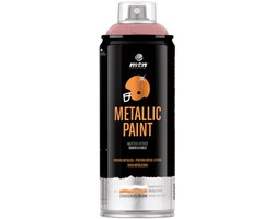 MTN metallic rose gouden spuitverf - 400ml spuitbus voor diverse klus doeleinden, bruikbaar op hout, plastic en metaal