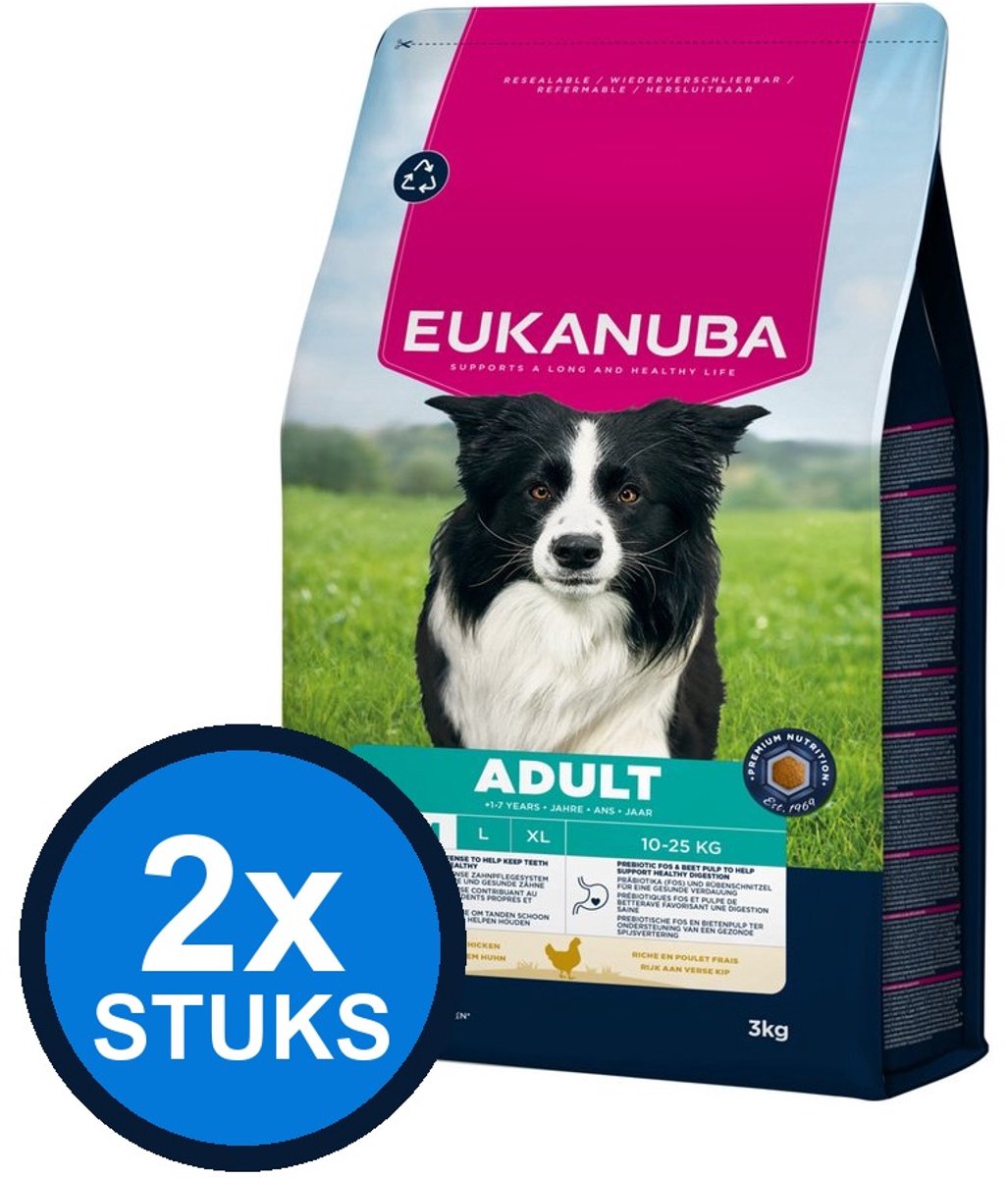 Eukanuba Eukanuba Adult Medium Kip - Hondenvoer Droogvoer - 3 kg