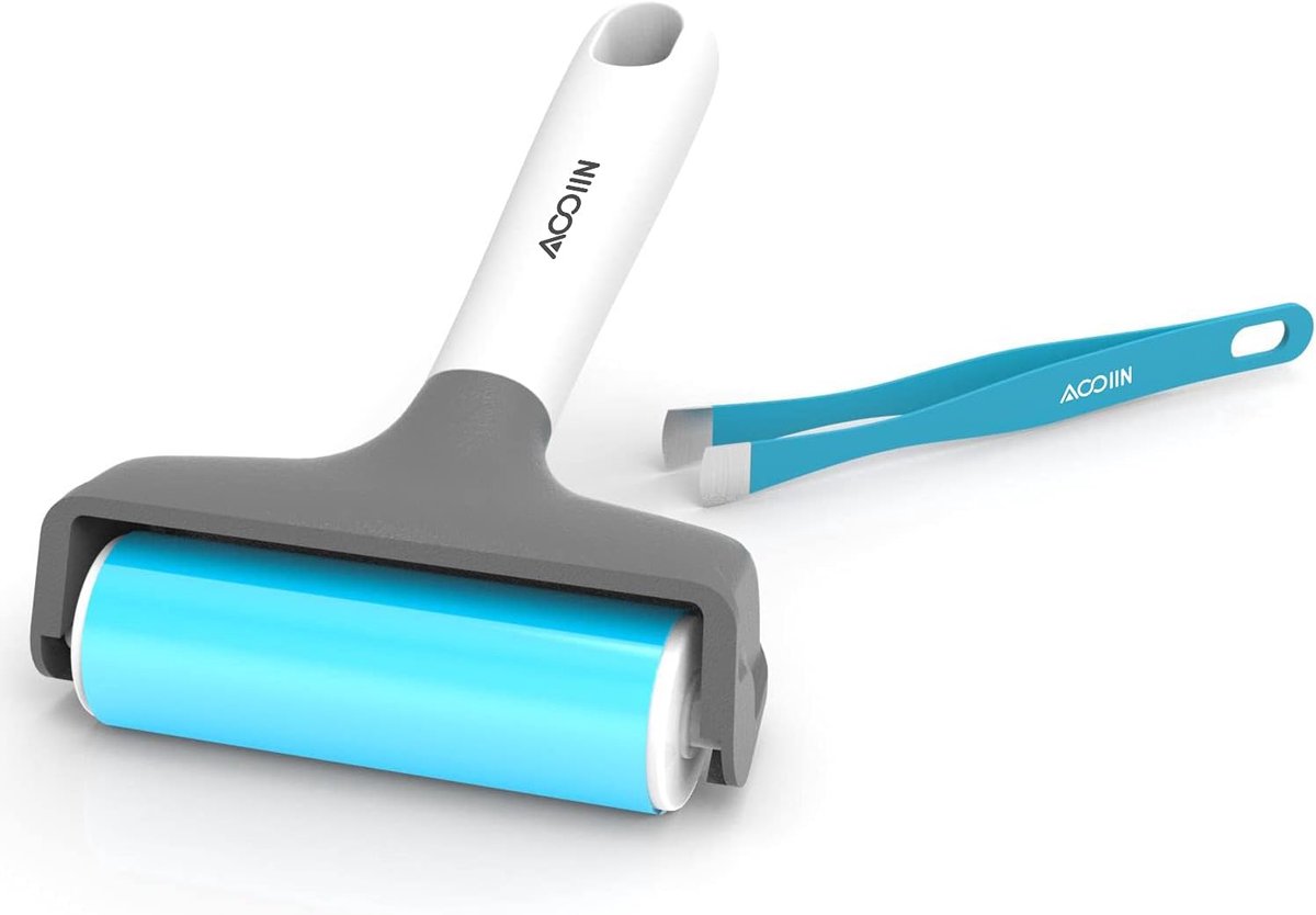 SnelShoppen - Rubber Brayer Roller & Mat Tweezers Remover Tool Set voor Cricut/Silhouette/Brother - Perfect voor Stempelen, Crafting en Printen