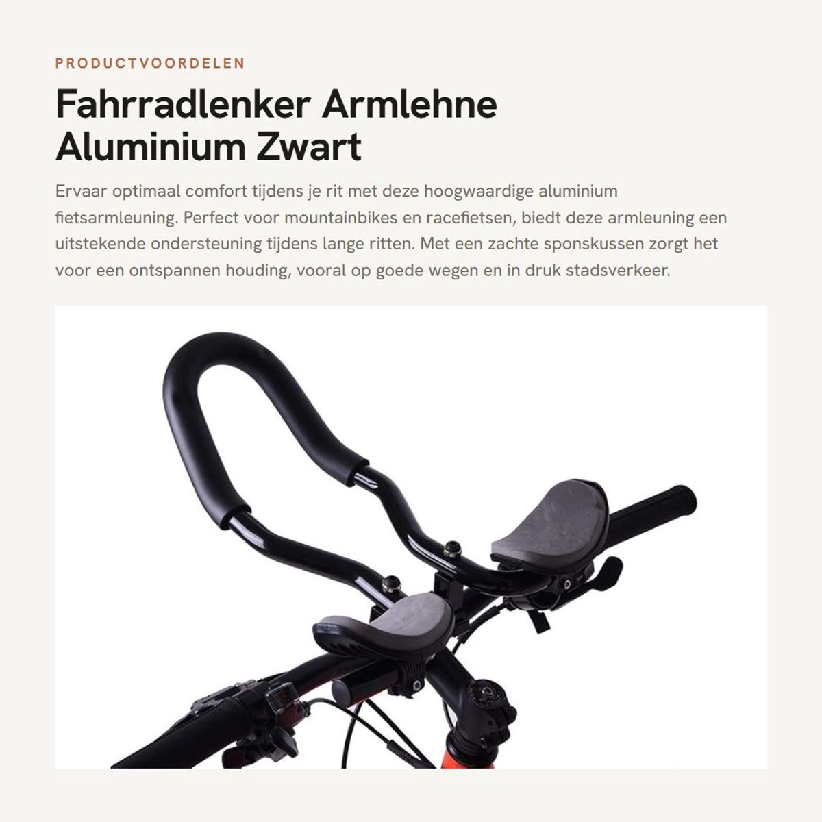 Dailygoods- Fietslenker Aluminium - Stuur - Handvatten Fiets - Stuurpen - Verstelbaar - Lichtgewicht - Fietsstuur