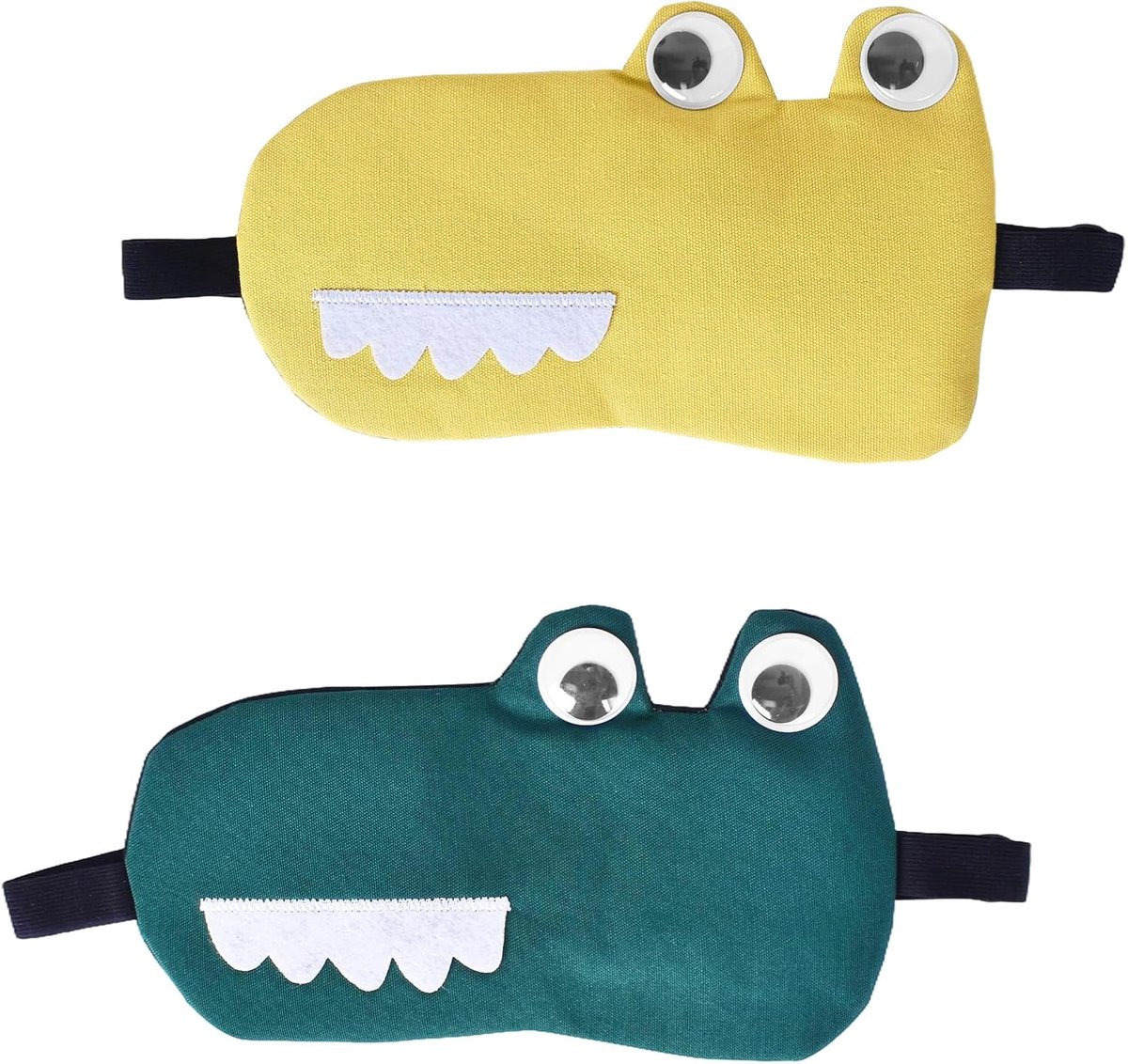 SnelShoppen - Pack van 2 Koelende Nachtmaskers met Geheugenschuim, Zacht en Comfortabel Oogmasker voor Diepe Slaap, Vermindert Oogvermoeidheid, Geschi