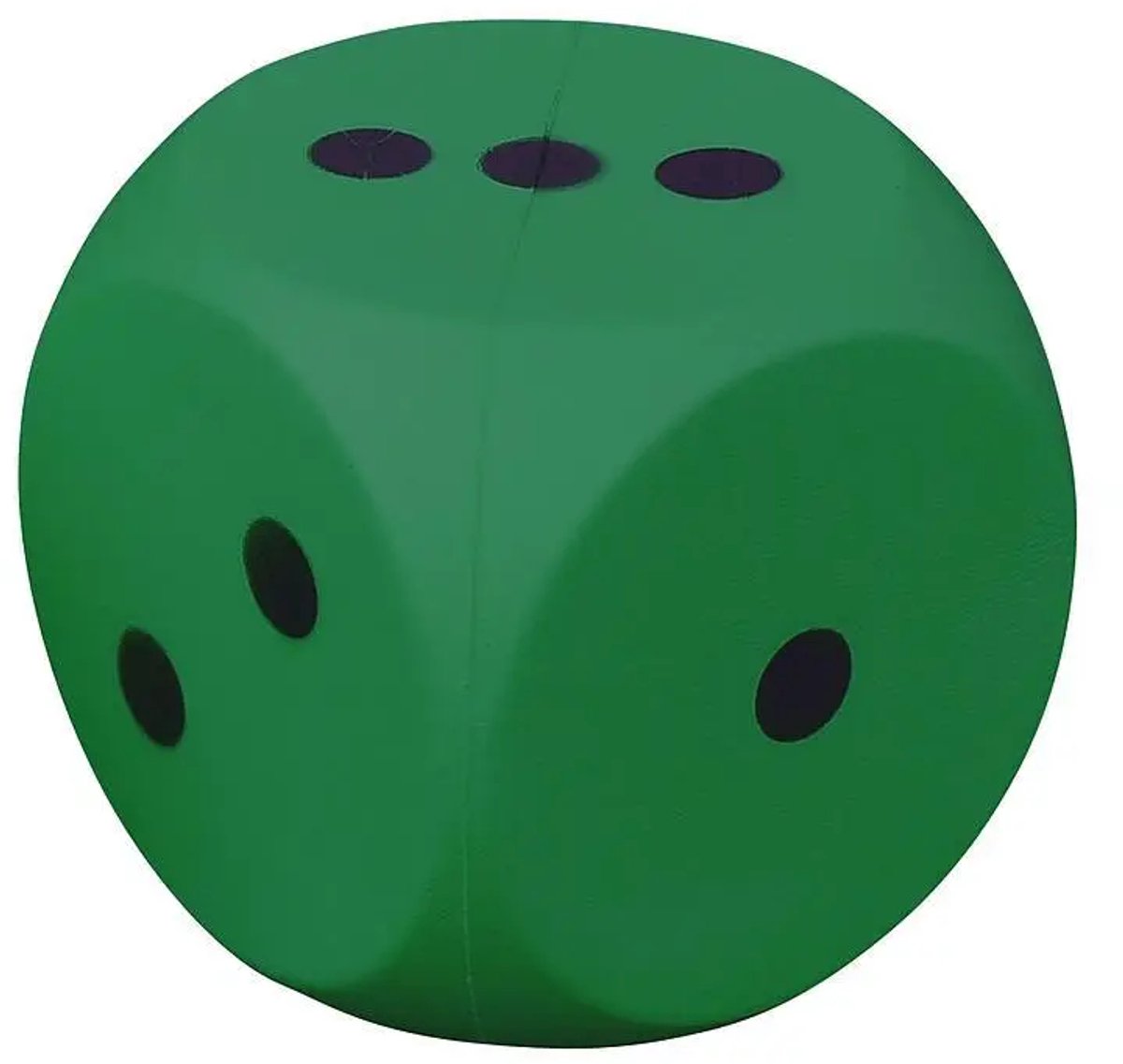 Dobbelsteen - Foam - Coated - Groen - 14 centimeter