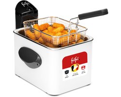 FRIFRI - Friteuse F4528 - Wit - DUO geurfilter - 4,5 L - 2800 W - 10 JAAR GARANTIE - Wit
