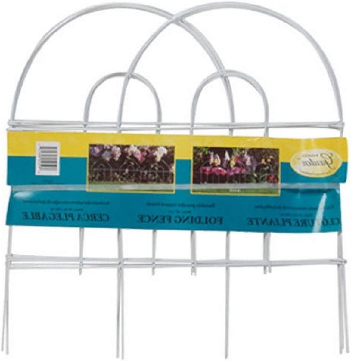 Tuinafzetting - Decoratieve Rand - Tuin Versieren - Klapbaar Ontwerp - 48 cm Hoog - Wit