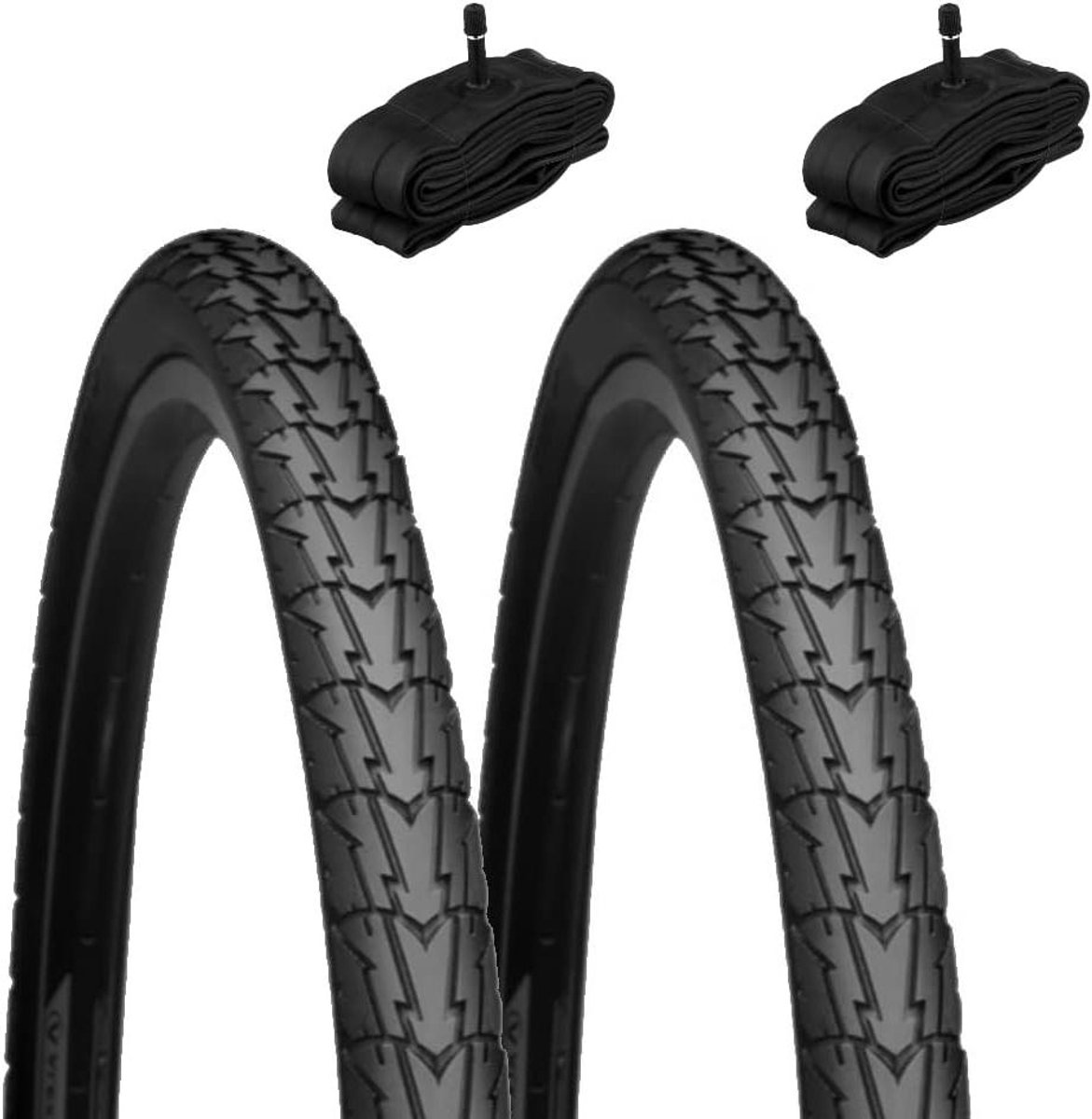 Fietsbanden en binnenbanden - Stadsfiets banden - Fietsen en reizen - Butyl binnenbanden - 700 x 35C - Zwart