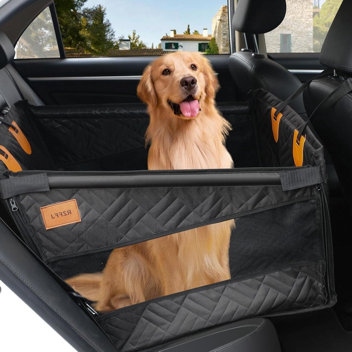 Huisdier autostoel - Reisstoel hond - Veilig reizen - Vergroot zitruimte - 73x56x55 cm - Zwart