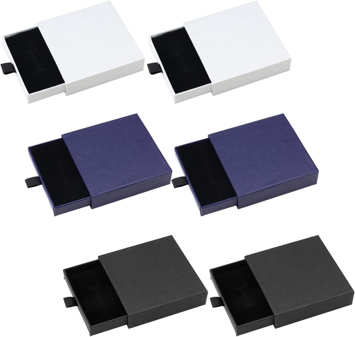 Cadeaudoosjes Set - Kleine Doosjes - Sieraden Opbergen - Lade Ontwerp - 6 Stuks - 3 Kleuren