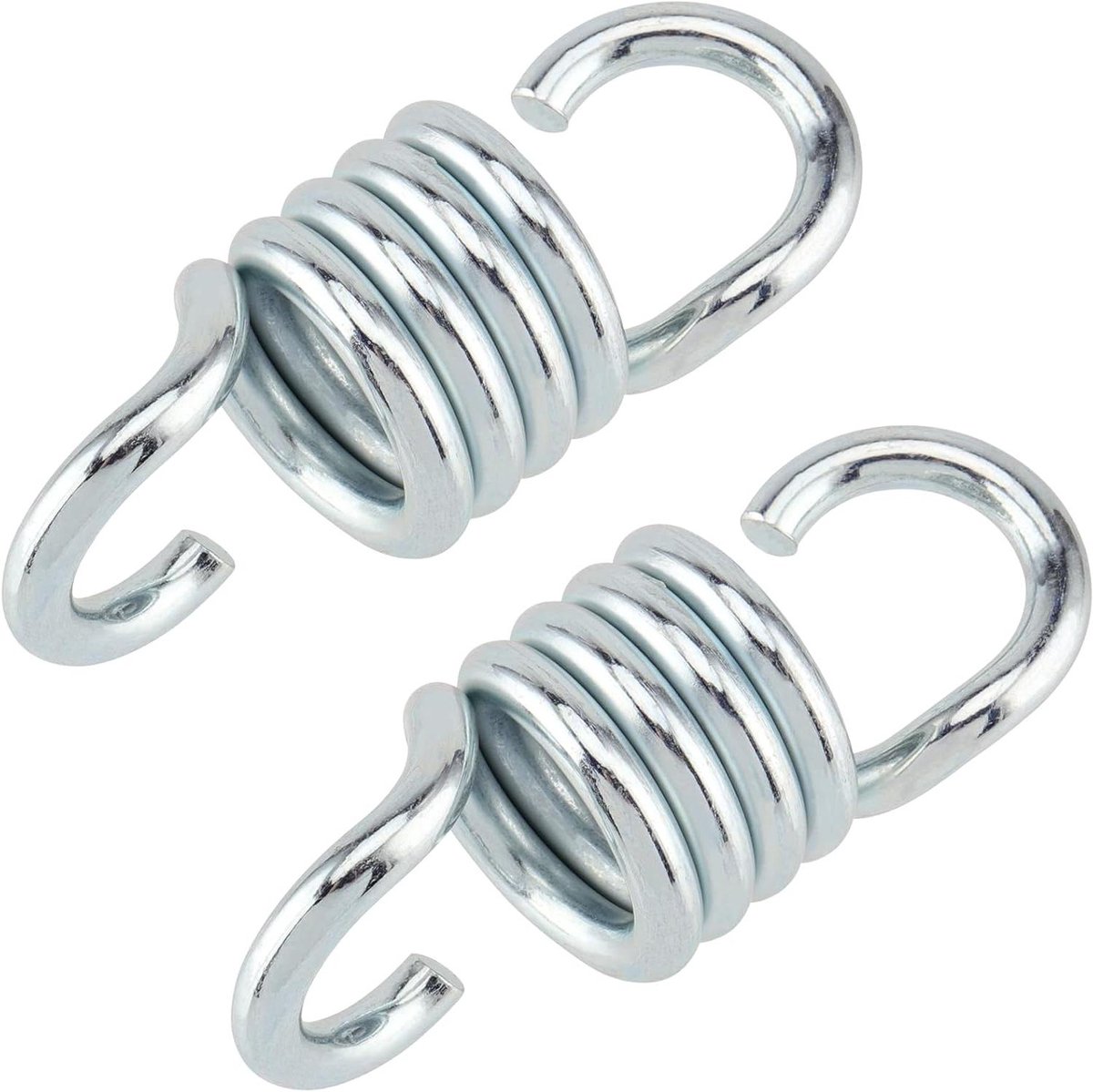 Veren Set - Hangstoel Ophanging - Schommelen Buiten - Hoge Elasticiteit - 10.8 cm Lengte - Zilver
