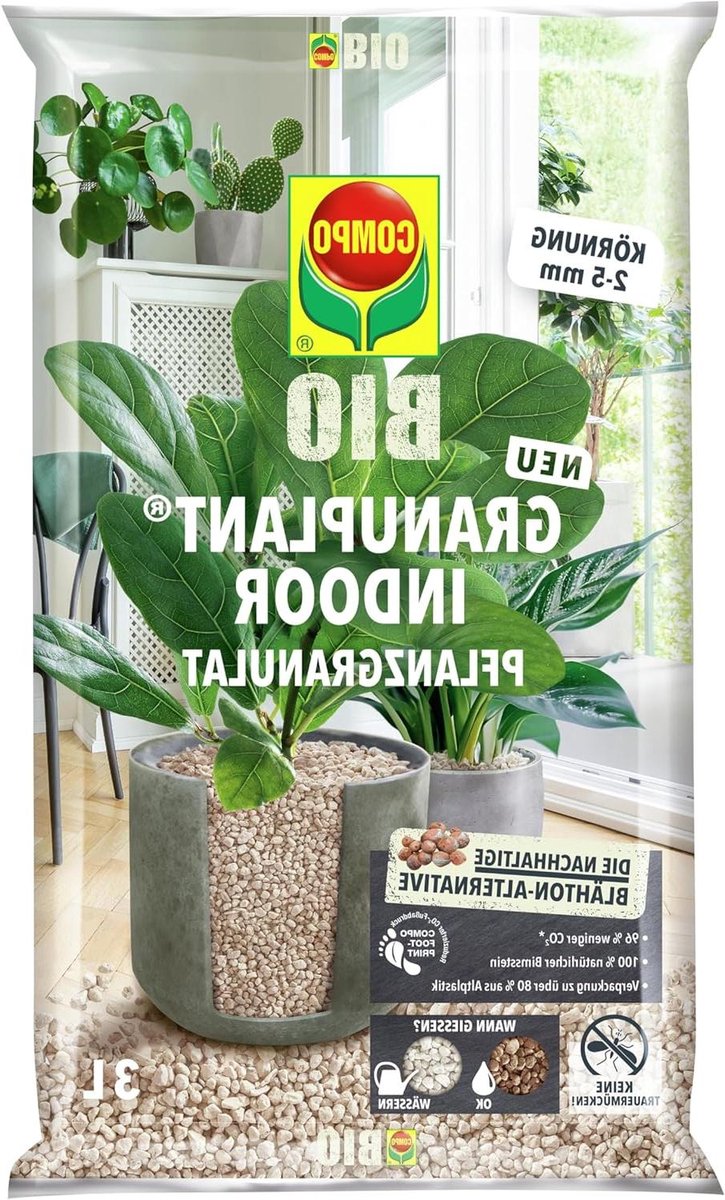 Plantaardige Korrels - Natuurlijk Substraat - Planten Verzorgen - Hoge Wateropslag - 3 Liter - Grijs