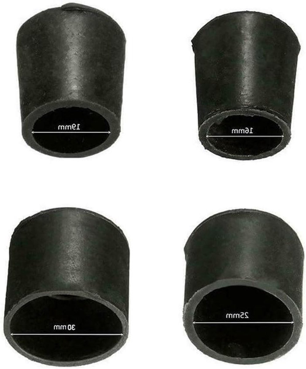16x Ronde Rubberen Stoeldoppen - Vloerbeschermers en Anti-Slip Pads voor Meubelpoten