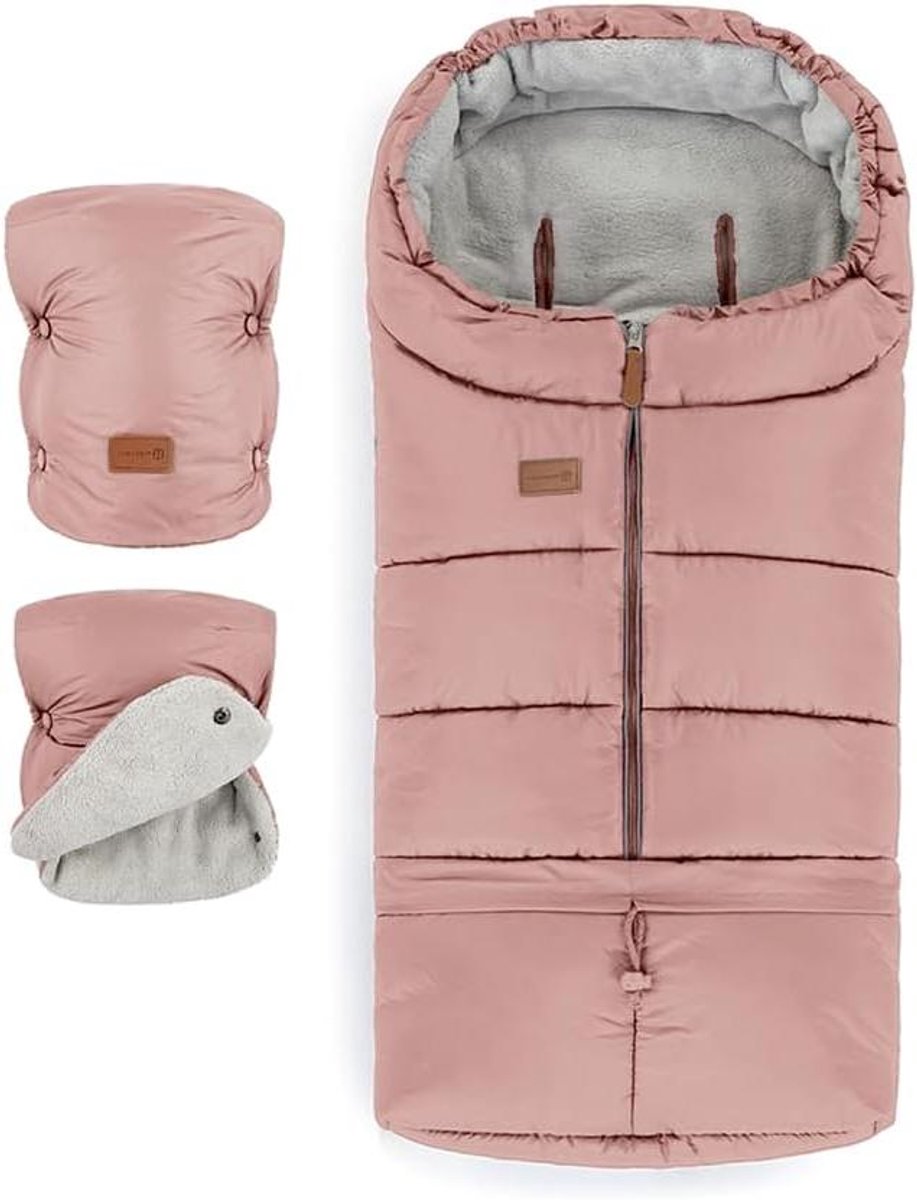 Voetenzak Kinderwagen - Baby slaapzak - Warme Wandelingen - 3-in-1 Verstelbaar - 110 cm Lang - Oudroze
