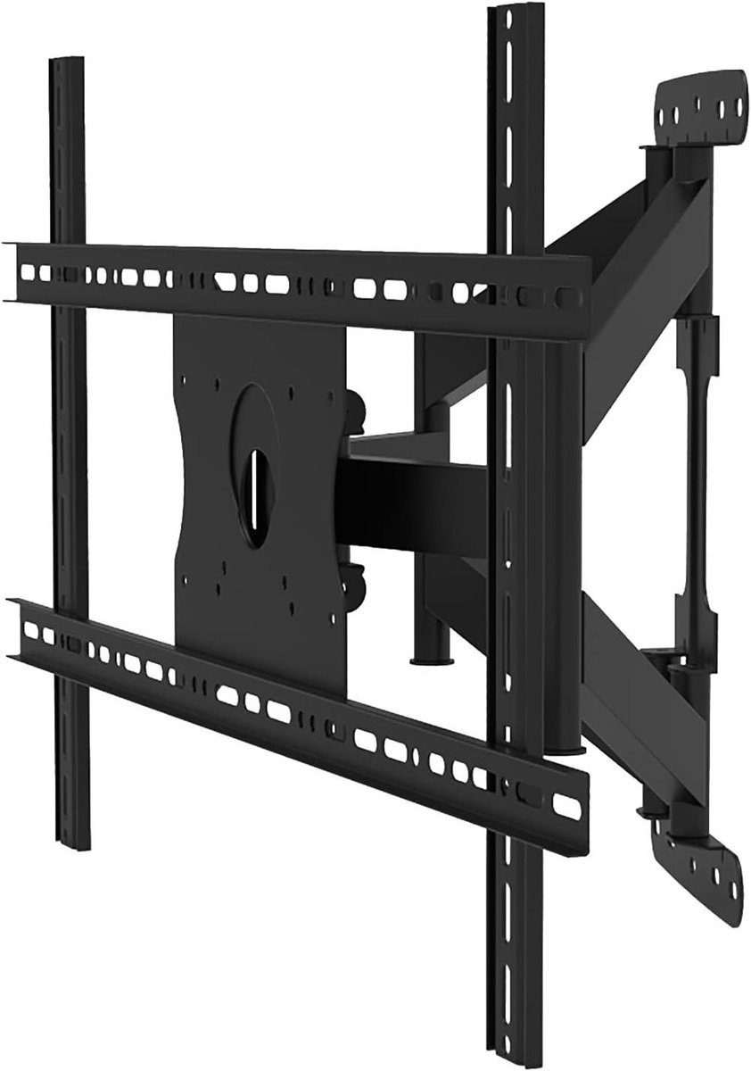 TV Muurbeugel - Draaibare Beugel - Optimale Kijkhoek - Dubbele Verstelbare Arm - 40-75 inch - Zwart
