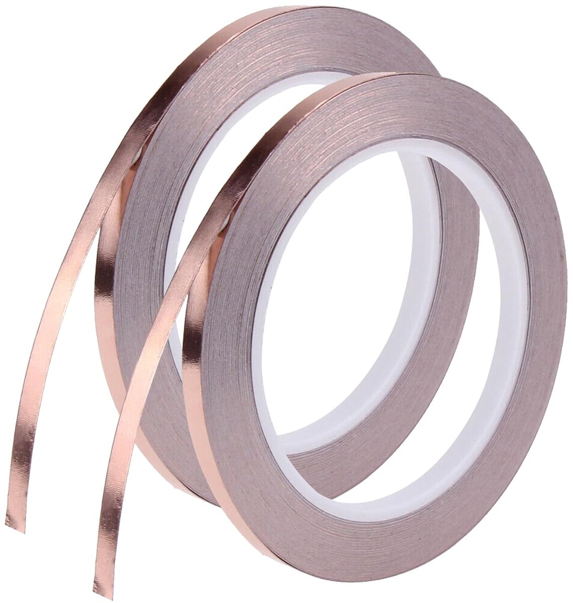 Koperfolie Plakband voor Gitaren, EMI-afscherming, Slakkenbestrijding en Elektronische Reparatie (5mm x 50m)