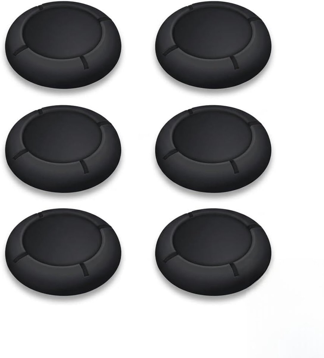 SnelShoppen - Joystick Caps Vervangingen Silicone Thumbstick Caps Zwart Analoge Deksel Vervangingsonderdelen Accessoires Voor Nintendo Switch Lite OLE
