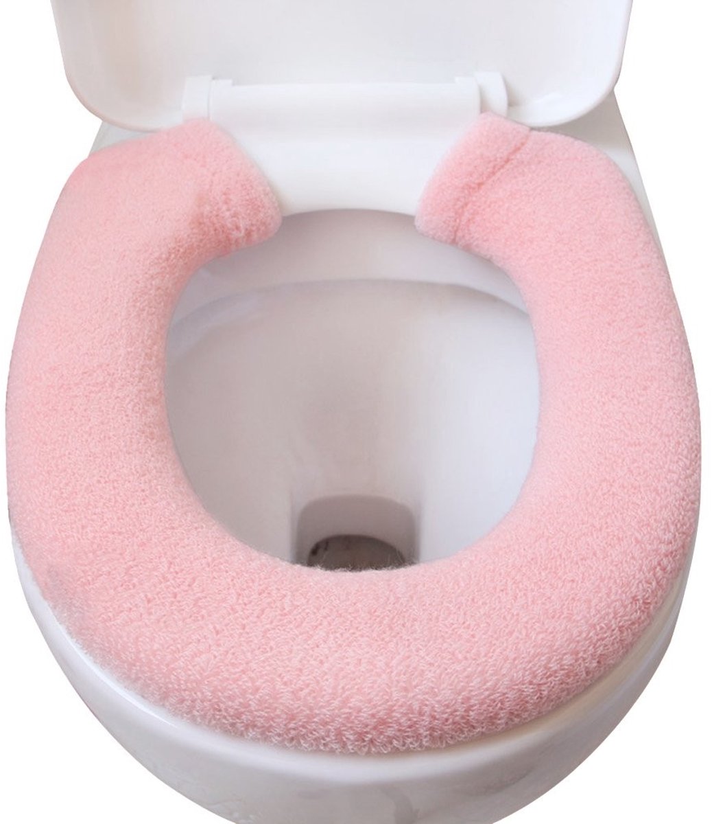 Dailygoods- Toiletbril Warmte - Universele Toiletbril - Wasbare Toiletbril - Fleece Toiletbril - Comfortabele Toiletbril - Eenvoudig te installeren - Toiletbrilhoes