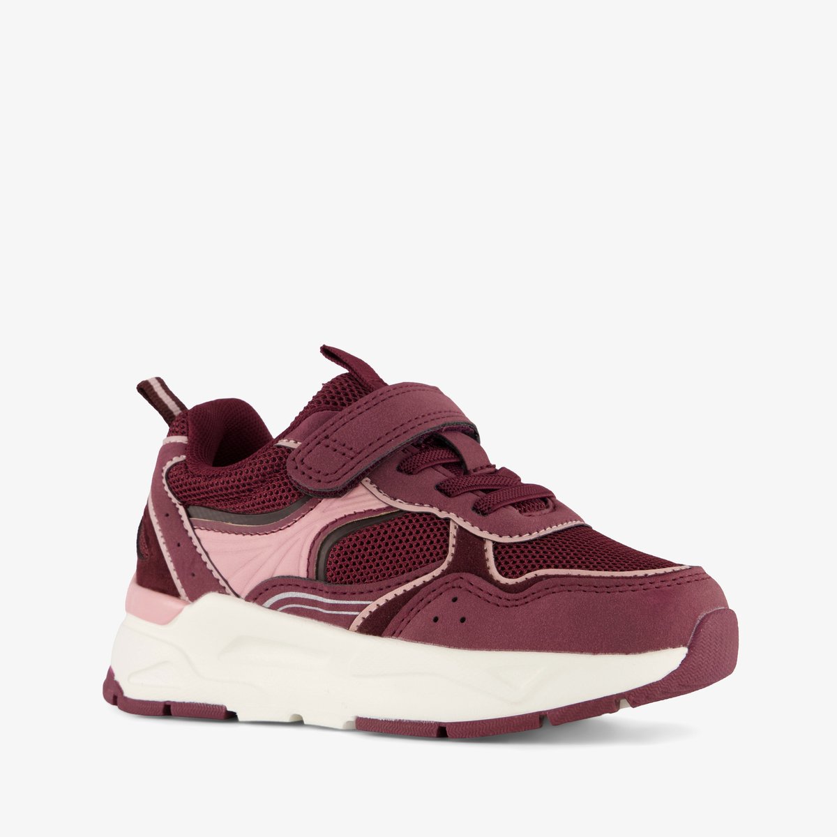 Blue Box meisjes sneakers bordeauxrood en roze - Maat 29