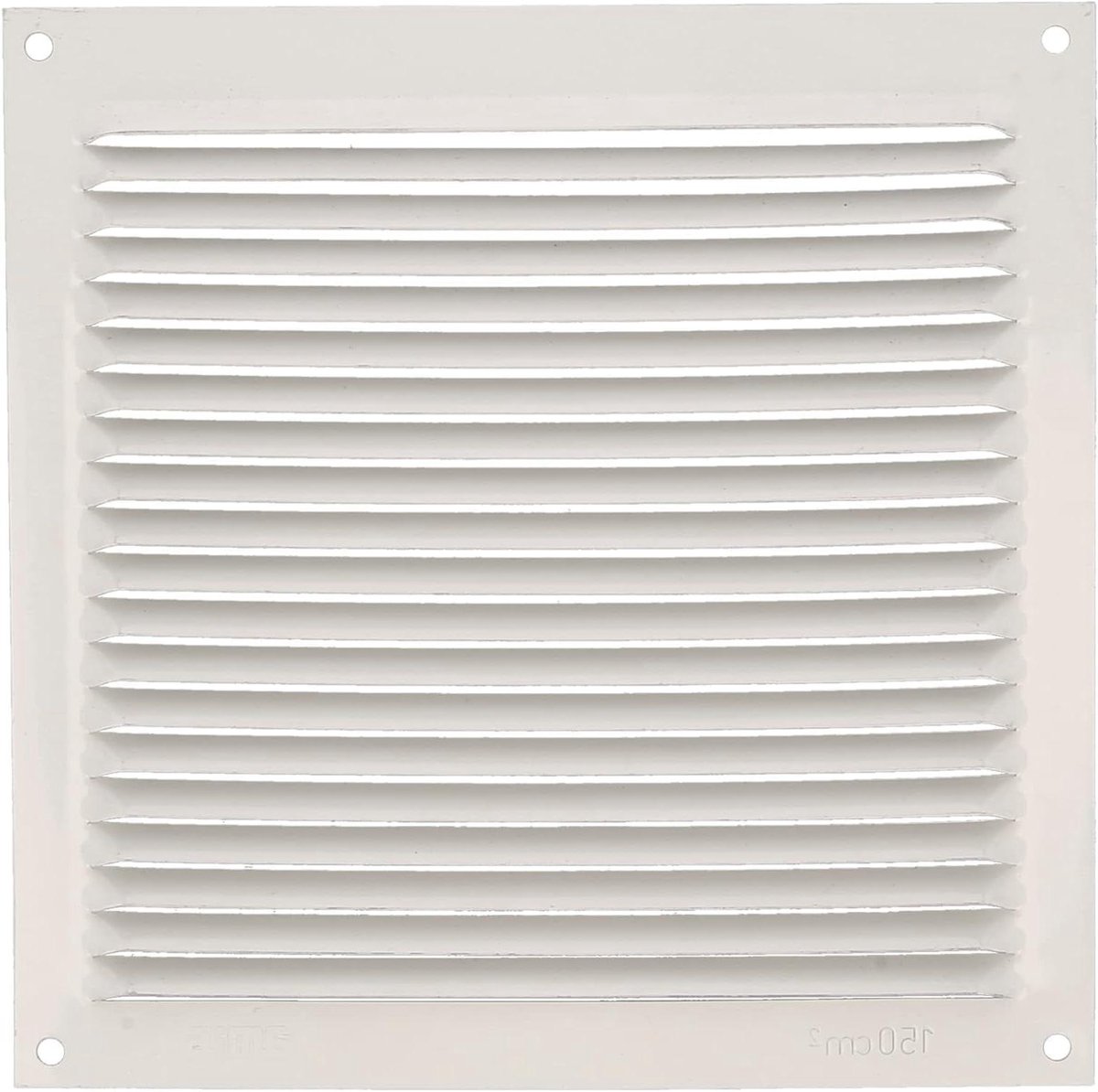 Ventilatie rooster - Afvoer rooster - Luchtcirculatie verbeteren - Aluminium constructie - 170 x 170 mm - Wit
