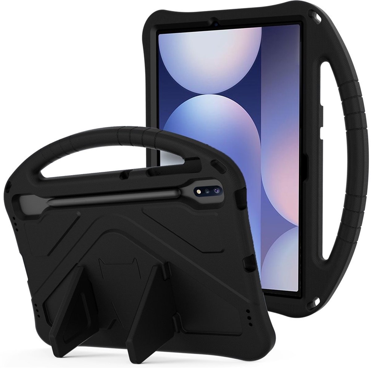 Coverup Tablethoes geschikt voor Samsung Galaxy Tab S10 Plus Hoesje - ShockProof Kids Case - Zwart