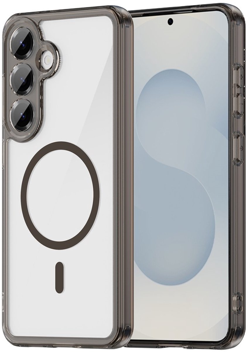 Coverup Hoesje - Geschikt voor Samsung Galaxy S25 Hoesje - Coverup Clear TPU Back Cover - MagSafe Compatible - Zwart