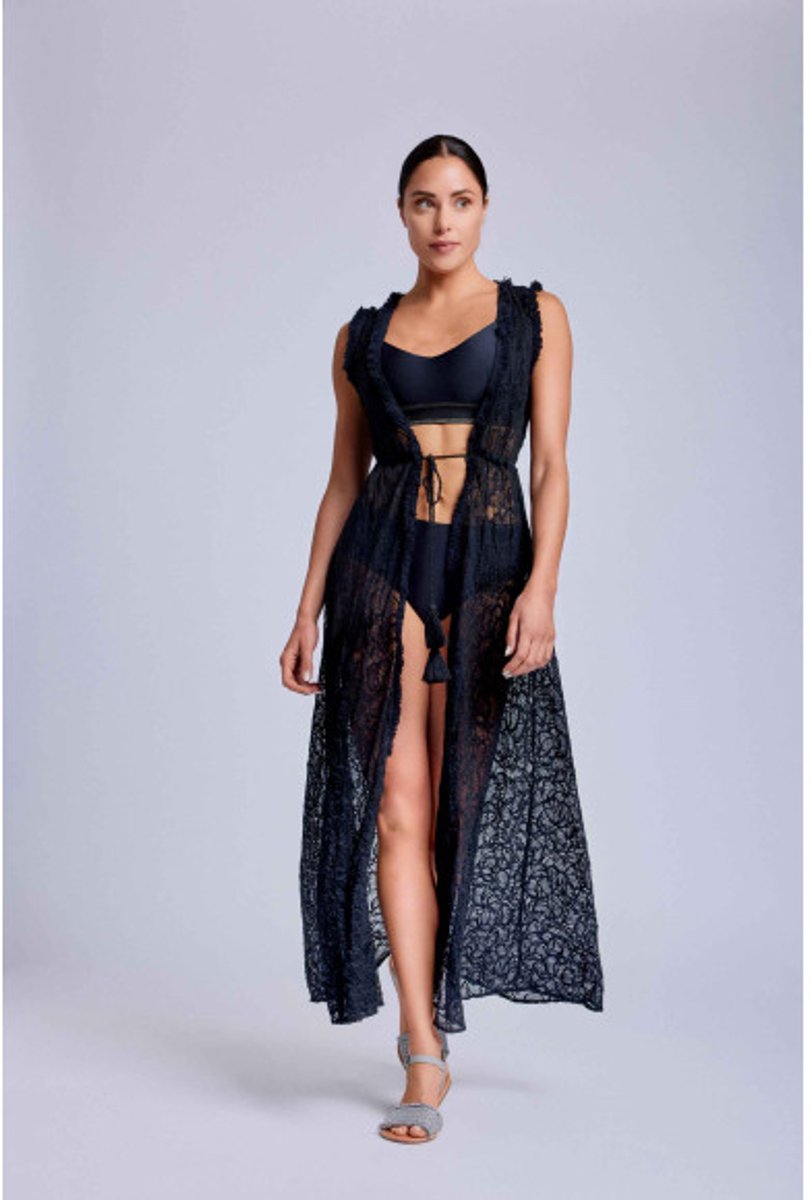 David Minimal Ceci Caftan Zwart L