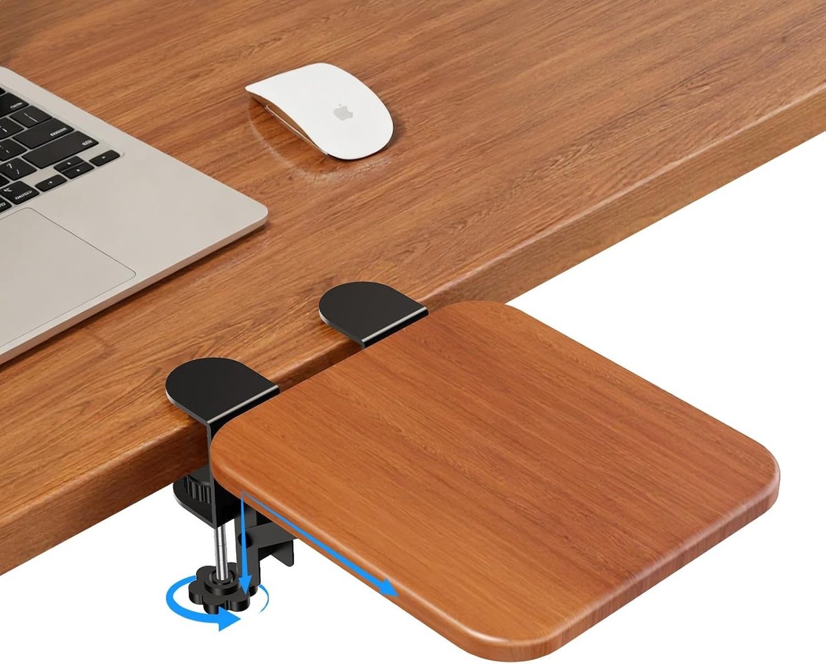 Ergonomische elleboogsteun voor bureau, opvouwbare handsteun voor comfort, ideale ondersteuning bij langdurig computerwerk