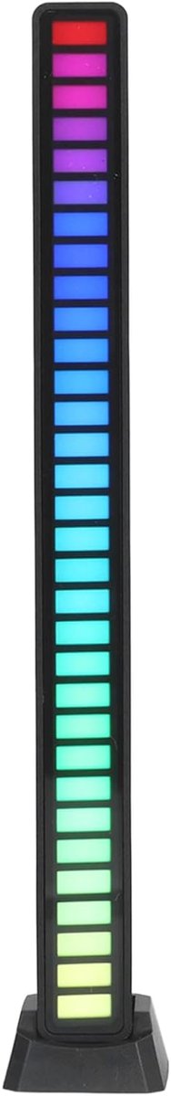 SnelShoppen - Geluidsreactieve LED Verlichting, Stembestuurde RGB Ambiant Verlichting met USB Audio Visualizer en 4 Snelheden Helderheid voor Auto, Th