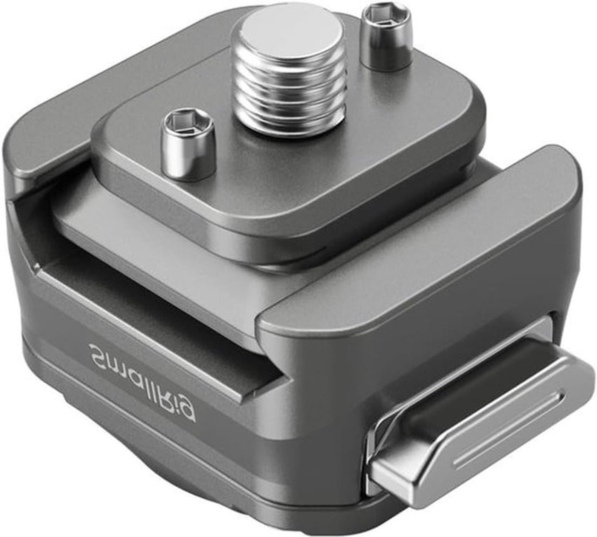 Universele Snelle Ontkoppelbare Bevestigingsplaat met Dubbelzijdige QR-Slide NATO Rail en 1/4"-20 Schroef, Tot 5kg Laadcapaciteit voor Camera's en Monitoren