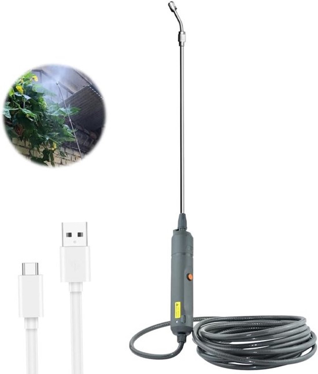 4000 mAh Accu Drukspuit voor Planten, Elektrische Tuinsproeier met USB Oplaadfunctie, Ideaal voor Tuin, Gazon en Onkruid