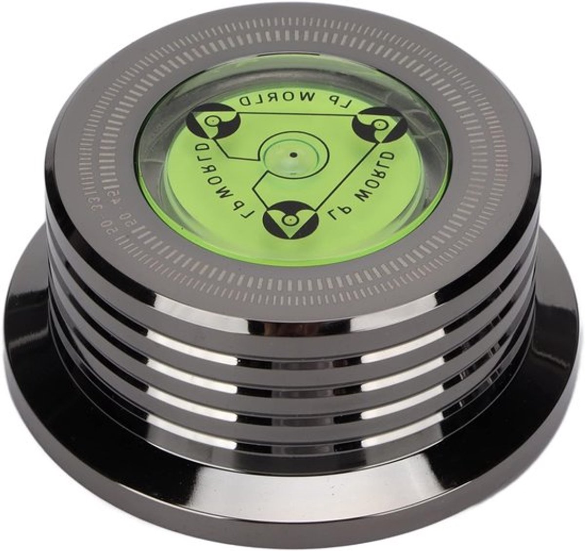 Vinylplaat Stabilizer met Bubble Level, Aluminium Gewicht voor Platenspeler, Verbeter Geluidskwaliteit en Stabiliteit van LP's