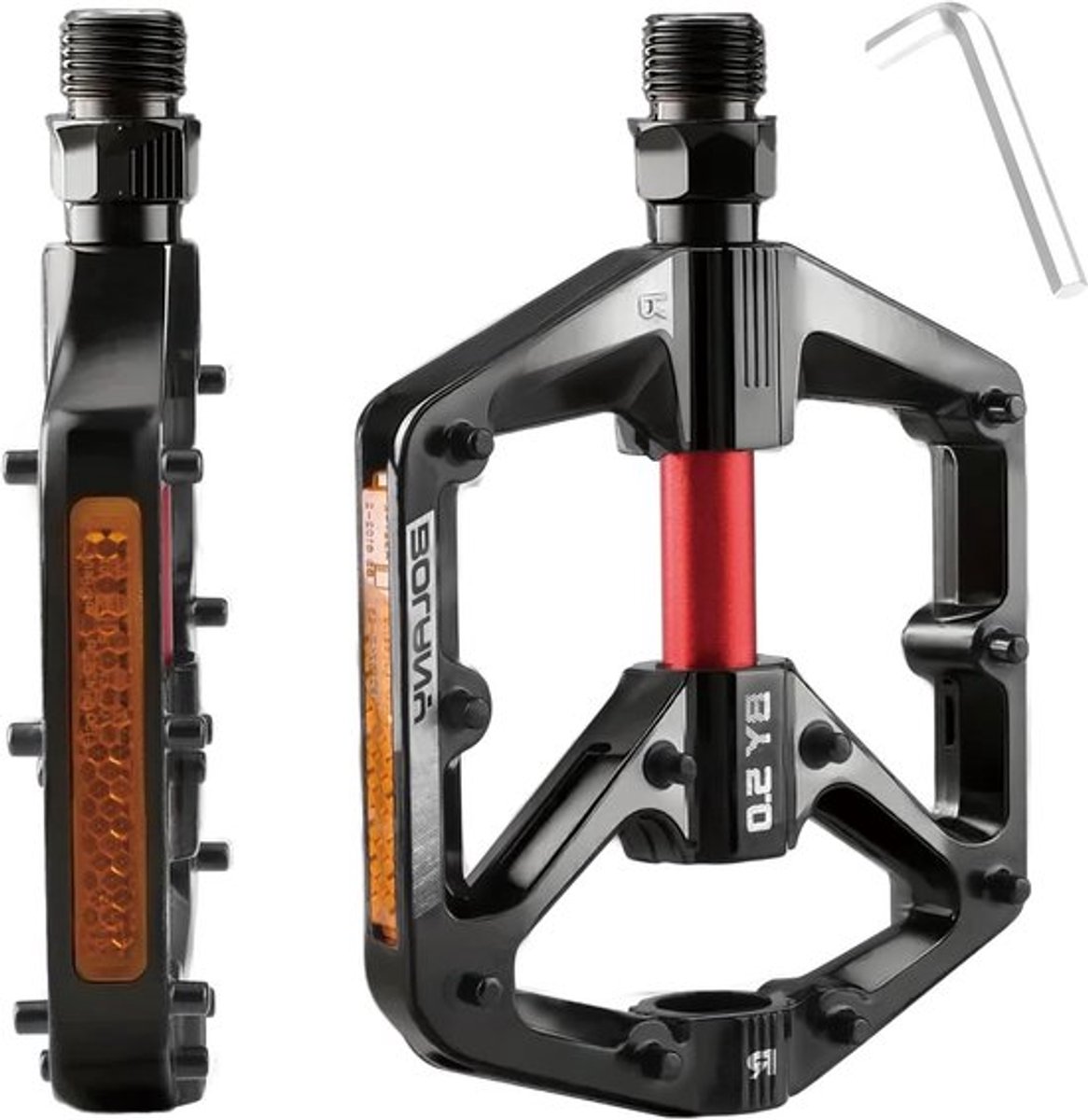 Vouwbare Fietspedalen van Aluminium Legering met Antislip voor Mountainbike en Racefiets, Ideaal voor Fietsen en Recreatief Gebruik