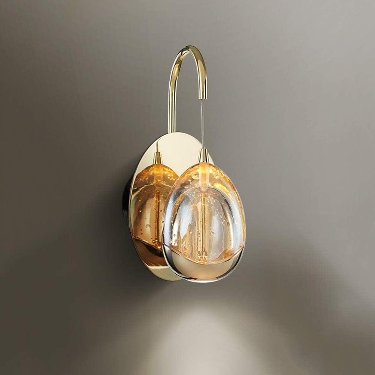 Wandlamp - Spiegelverlichting - Interieur Verfraaien - Aluminium Fitting - 11x265x155cm - Goud