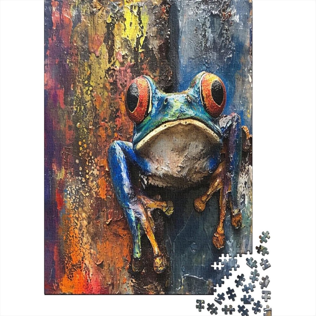 SnelShoppen - Puzzel 1000 Stukken Volwassenen Vloerpuzzel 75 x 50 cm Hoogwaardige Kwaliteit Gerecycled Materiaal Inclusief Poster