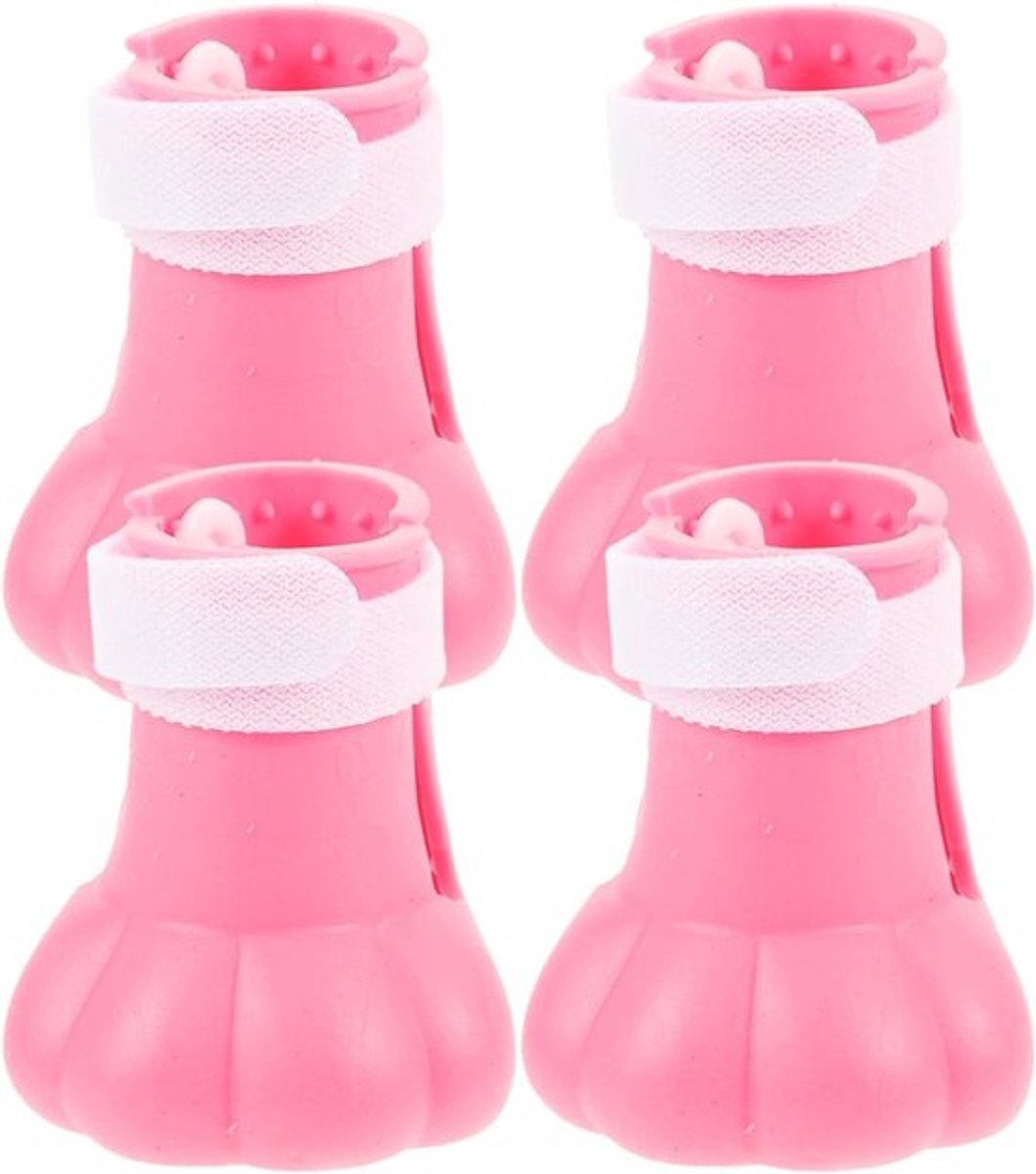 4 Stuks Wasbare Siliconen Kattenvoetjes - Bescherming voor Kattenpootjes, Klauwbedekking en Comfortabele Katten Schoenen