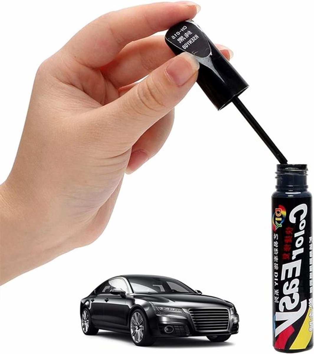 Herstelpen voor Auto Lak, Pen voor Krassen en Schade, Lakherstel en Krassen Verwijderen (Zwart)