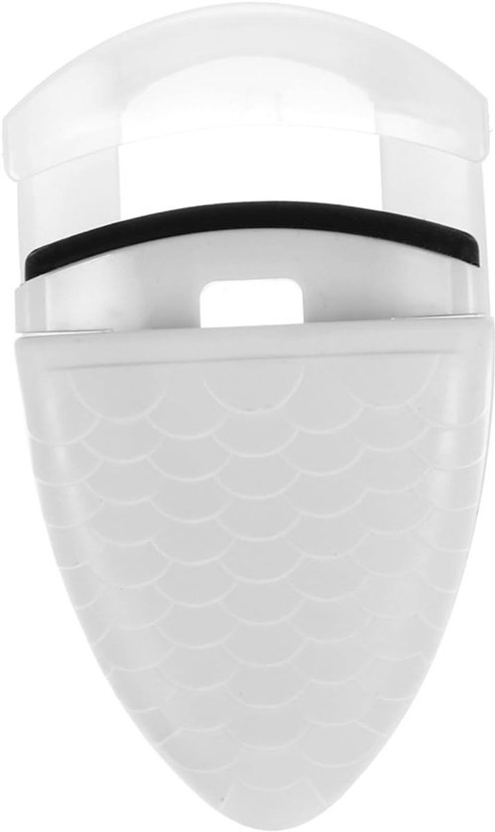 Plastic Reiskruller met Vissenschaalpatroon - Mini Wimperkruller met Vervangpad voor Thuisgebruik en Reizen, Perfect voor Make-up en Wimperstyling