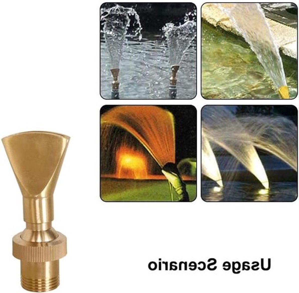 Waterfontein Spuitkop voor Tuinfonteinen DN15 DN20 DN25 - Decoratieve Waterdisplay Accessoires en Tuinornamenten