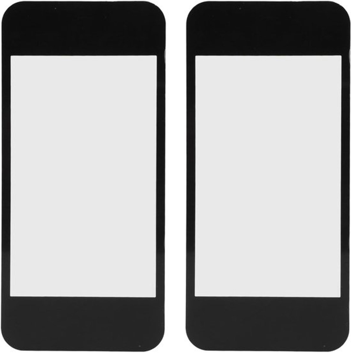 2 Stuks LCD Spiegel Voorzijde Schermlens voor Nieuwe 2DS XL, Beschermhoes voor Bovenste Scherm, Zwart, Schermbescherming, Duurzaam en Krasbestendig