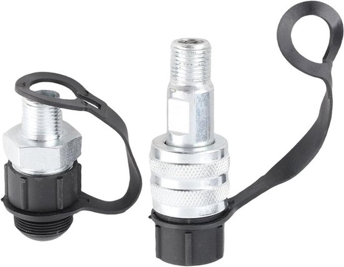 Hydraulische Snelsluiting M16x1.5 Man/vrouw Crimplated Staal Koppeling met Terugslagklep voor Hoge Drukslangen en Toepassingen