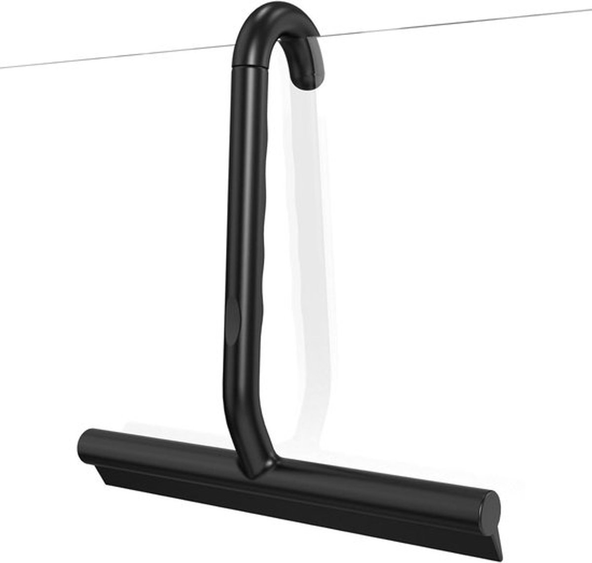 Professionele douchewisser met ergonomische greep en haak voor badkamer en raamreiniging, siliconen materiaal