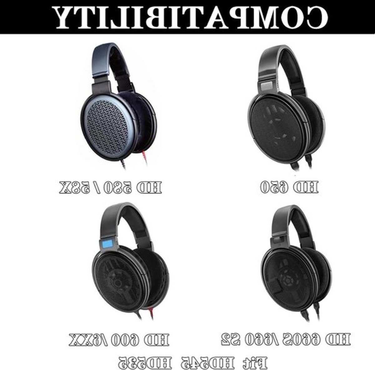 Comfortabele Vervangende Oorkussens en Hoofdband voor Sennheiser HD660S, HD650, HD600 en Meer - Mesh Hoofdbedekking en Reparatieonderdeel voor Hoofdtelefoons