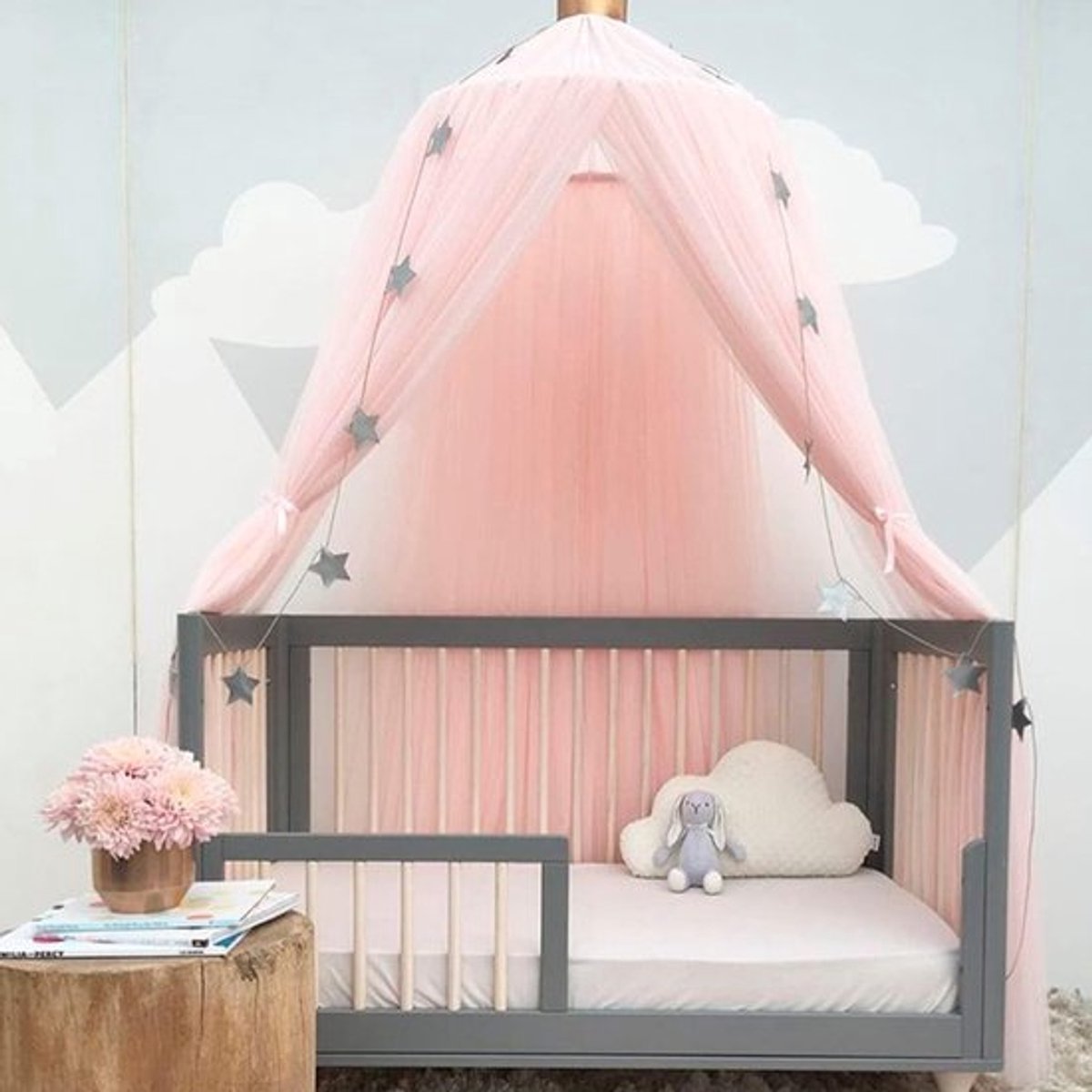 Bedluifel Ademend - Klamboe - Kinderbedluifel - Prinses Wiegluifel - Comfortabele Slaap - Veilig en Scheurvast Materiaal - Muskietennet