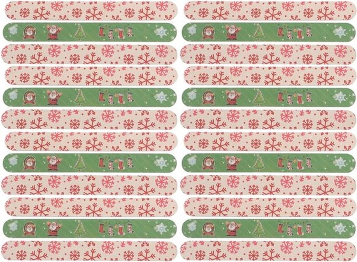 24 Stuks Kerst Nagelvijlen voor Vingernagels - Dubbelzijdige Manicure Gereedschap met Sneeuwvlokken Design voor Creatieve Nagelkunst en Doe-het-zelf Projecten