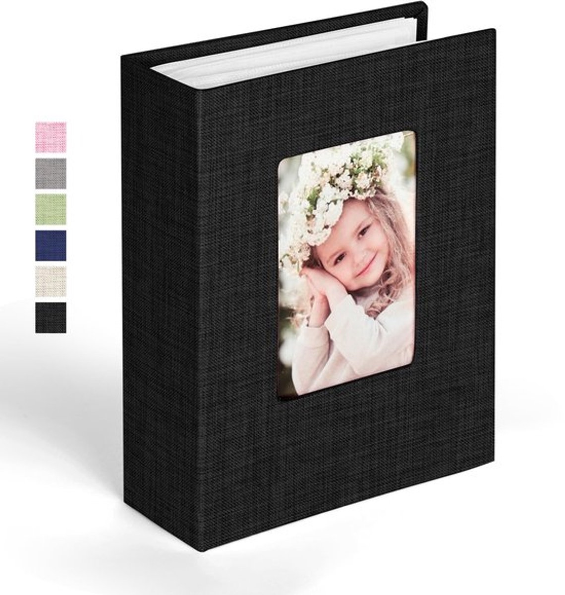 Klein Insteekalbum voor 100 Foto's met Linnen Binding