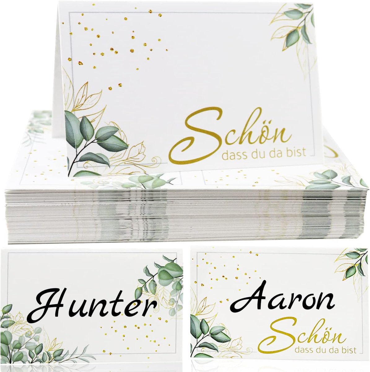 Place Cards 50 Pieces Place Cards Name Cards Wedding for Wedding Birthday Communion Baptism - ShopVlot